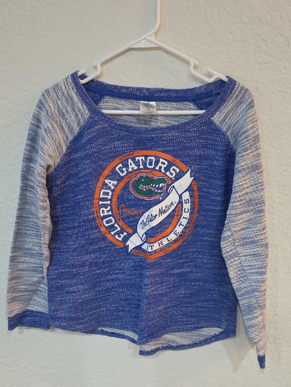 Rivalry Threads Blue Crewneck with Orange & White Florida Gators Logo